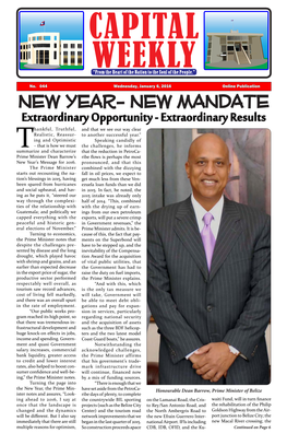 New Year- New Mandate