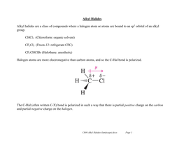 Alkyl Halides