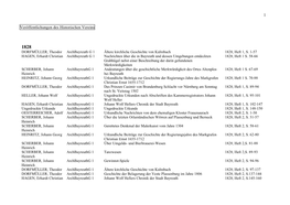 Veröffentlichungen Des Historischen Vereins