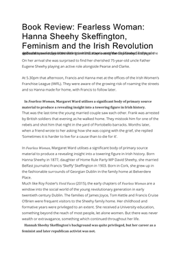 Hanna Sheehy Skeffington, Feminism and the Irish Revolution