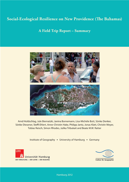 Social-Ecological Resilience on New Providence (The Bahamas)