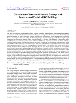 Correlation of Structural Seismic Damage with Fundamental Period of RC Buildings