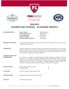 Academic Profile