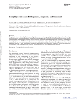 Pemphigoid Diseases: Pathogenesis, Diagnosis, and Treatment