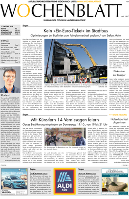 Singener Wochenblatt Vom 17. Oktober 2018