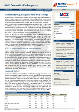 Multi Commodity Exchange (MCX)