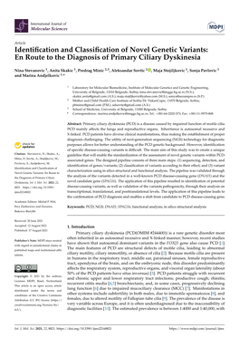 Identification and Classification of Novel Genetic Variants