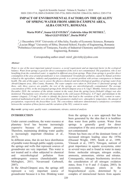 Impact of Environmental Factors on the Quality Of