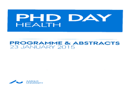 Phd Day 2015 Programme
