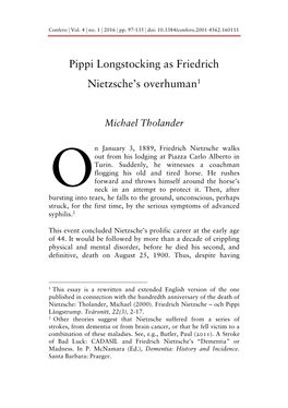 Pippi Longstocking As Friedrich Nietzsche's Overhuman1