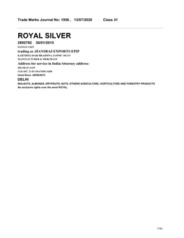 Royal Silver