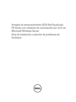 Dell Equallogic PS Series Iscsi Storage Arrays with Microsoft