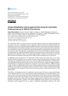 Unique Heliophysics Science Opportunities Along the Interstellar Probe Journey up to 1000 AU from the Sun