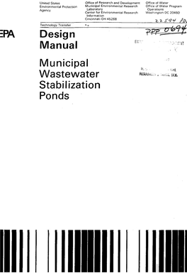 Municipal Wastewater Stabilization Ponds