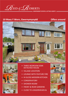 10 Maes Y Wern, Gwernymynydd Offers Around