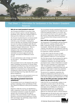 Delivering Melbourne's Newest Sustainable Communities