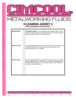 Cleaning Agent 2 Metalworking Fluid Additive