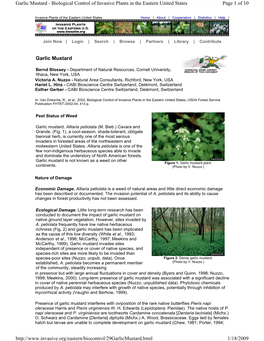 USDA Garlic Mustard Article