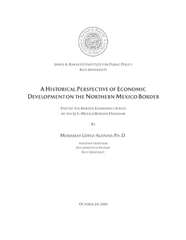 Ahistorical Perspective of Economic Development On