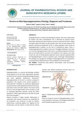 Review on Skin Hyperpigmentation: Etiology, Diagnosis and Treatment