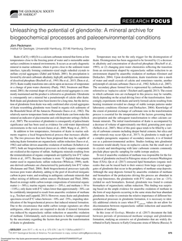 Unleashing the Potential of Glendonite: a Mineral Archive for Biogeochemical Processes and Paleoenvironmental Conditions