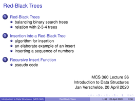 Red-Black Trees