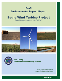 Bogle Wind Turbine Project Draft