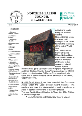 Northill Parish Council Newsletter