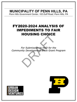 Municipality of Penn Hills, Pa Fy 2020-2024 Analysis of Impediments to Fair Housing Choice