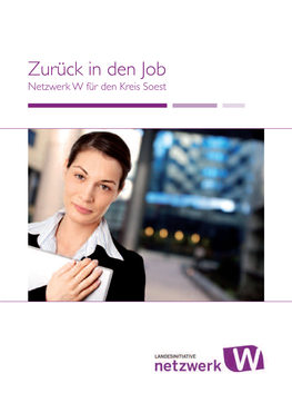 Zurück in Den Job Netzwerk W Für Den Kreis Soest Vo Rwort