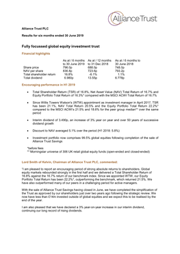 Fully Focussed Global Equity Investment Trust