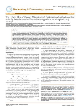 Energy Minimization