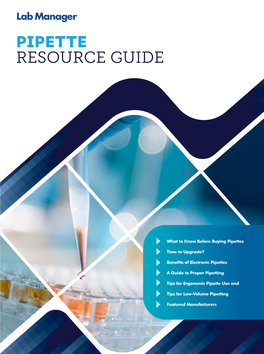 Pipette Resource Guide