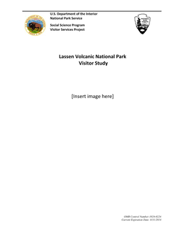 Lassen Volcanic National Park Visitor Study