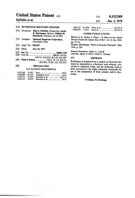 United States Patent (19) 11) 4,132,569 Depablo Et Al