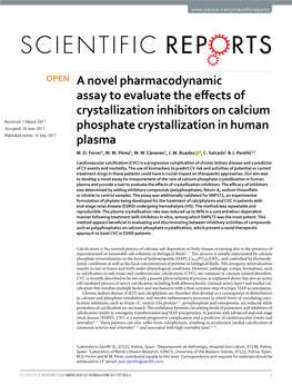 A Novel Pharmacodynamic Assay to Evaluate the Effects of Crystallization