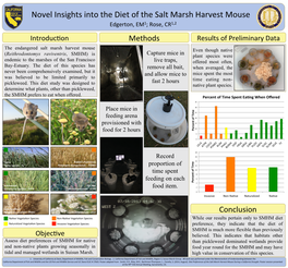 Poster: Novel Insights Into the Diet of the Salt Marsh Harvest Mouse