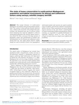 Population and Habitat Assessments for Diurnal and Cathemeral Lemurs Using Surveys, Satellite Imagery and GIS