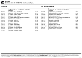 Centre Scolaire De TINTENIAC: Circuits Spécifiques