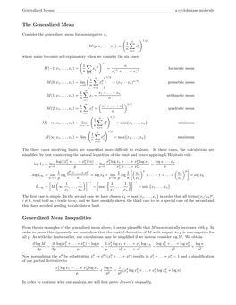 The Generalized Mean Generalized Mean Inequalities