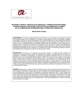 Mujeres Y Música. Obstáculos Vencidos Y Caminos Por Recorrer