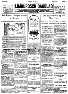 LIMBURGSCH DAGBLAD Nement Aan Het Postkantoor Woon- Korting