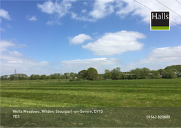 Wells Meadows, Wilden, Stourport-On-Severn, DY13 9DS 01562 820880 for SALE