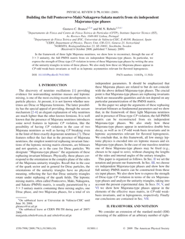 Building the Full Pontecorvo-Maki-Nakagawa-Sakata Matrix from Six Independent Majorana-Type Phases