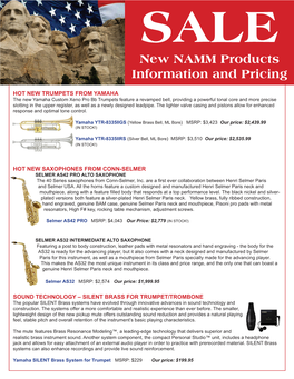 New NAMM Products Information and Pricing