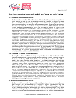 Function Approximation Through an Efficient Neural Networks Method