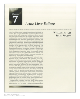 Acute Liver Failure