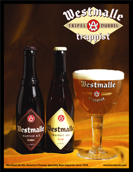 Westmalle Trappist Product Sheet