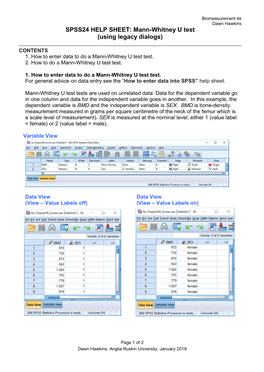 To Get SPSS to Conduct a One-Way Chi-Square Test on Your Data