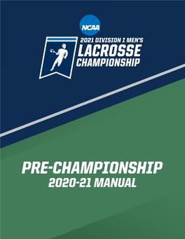 2020-21 Pre-Championship Manual